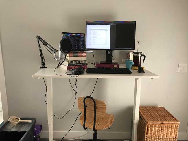 My morning desk setup